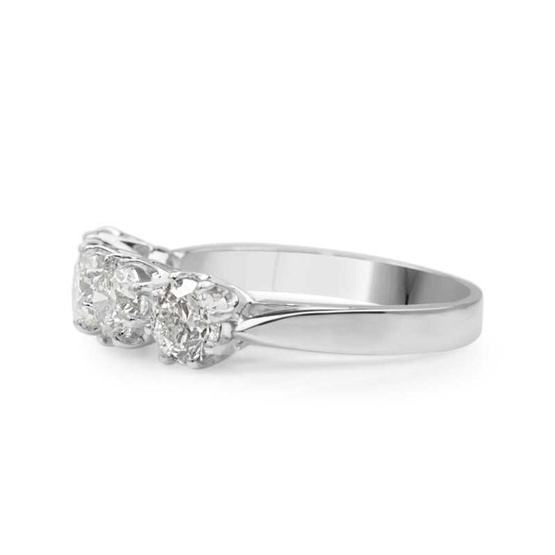 18ct White Gold Victorian 4 Stone Diamond Ring