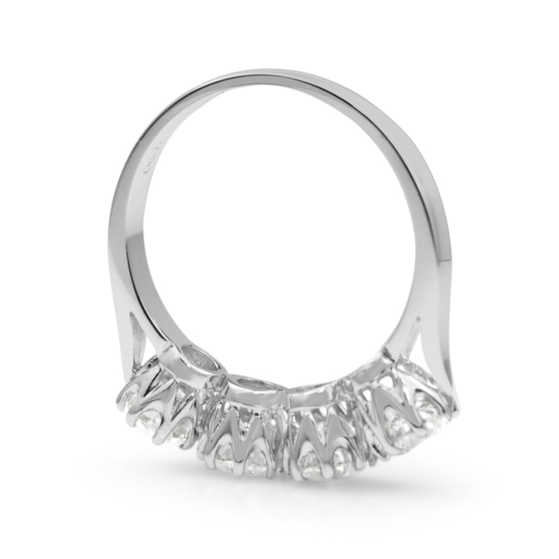 18ct White Gold Victorian 4 Stone Diamond Ring