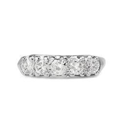 18ct White Gold 5 Stone Vintage Diamond Ring
