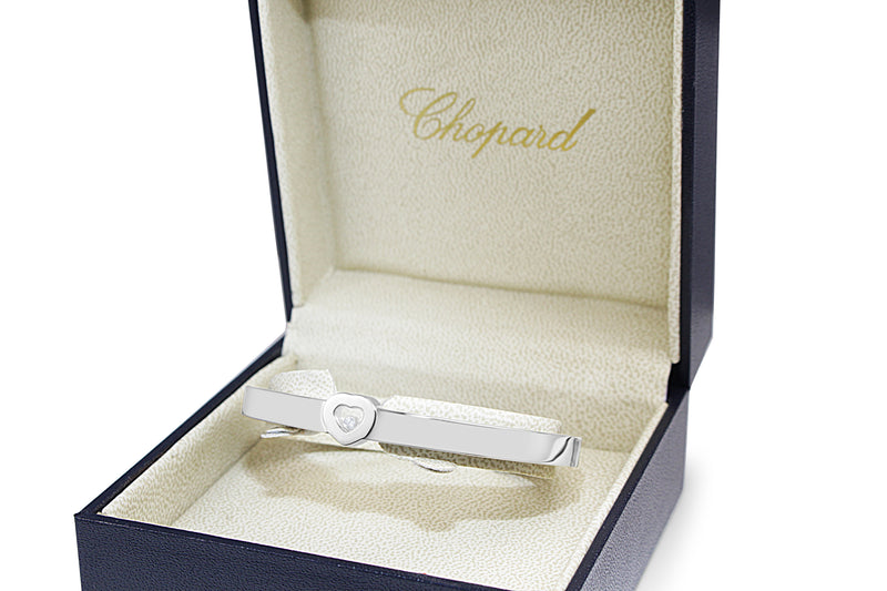 18ct White Gold Chopard 'Happy' Diamond Bangle