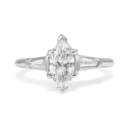 Platinum Marquise Diamond Ring