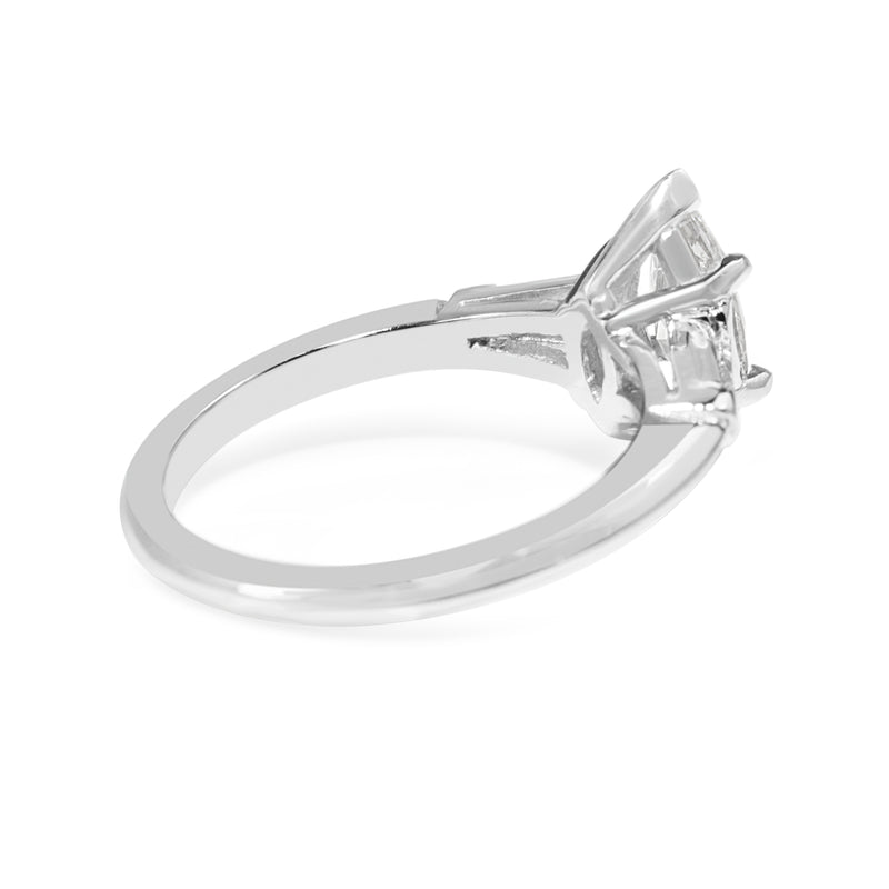 Platinum Marquise Diamond Ring