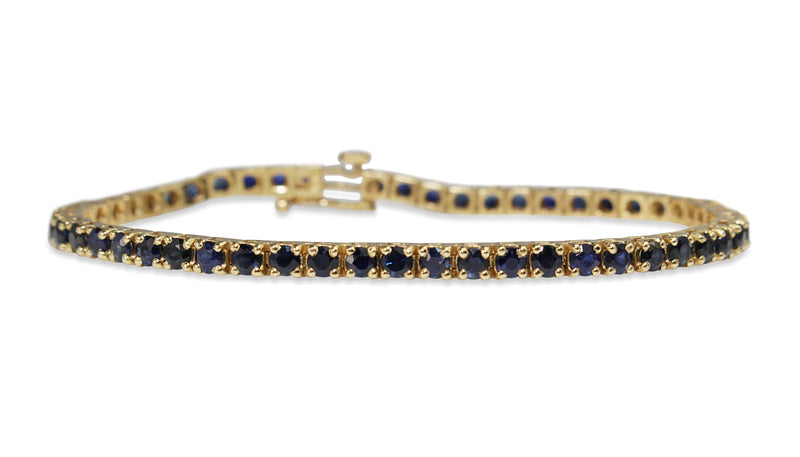 14ct Yellow Gold Sapphire Bracelet