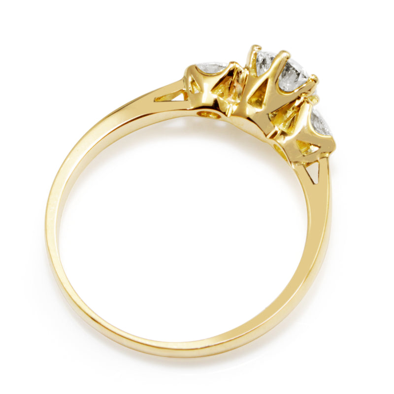 18ct Yellow Gold 3 Stone Diamond Ring