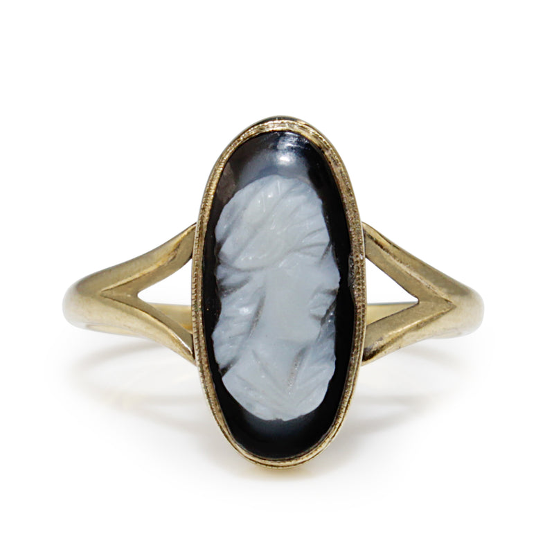 14ct Yellow Gold Antique Cameo Ring