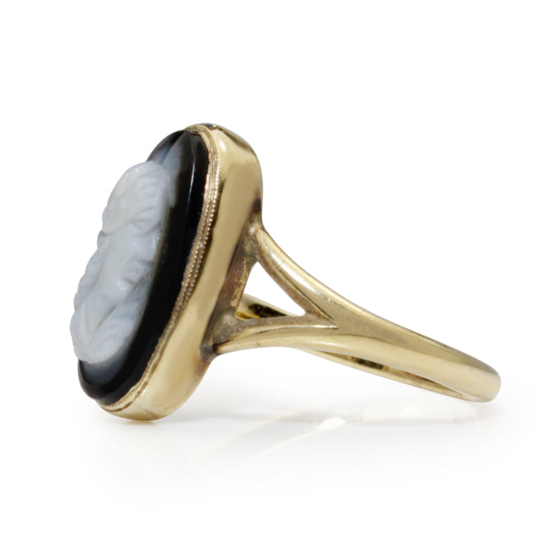 14ct Yellow Gold Antique Cameo Ring