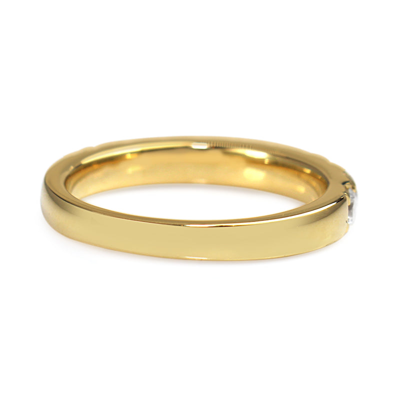 18ct Yellow Gold .90ct Diamond Half Hoop Band