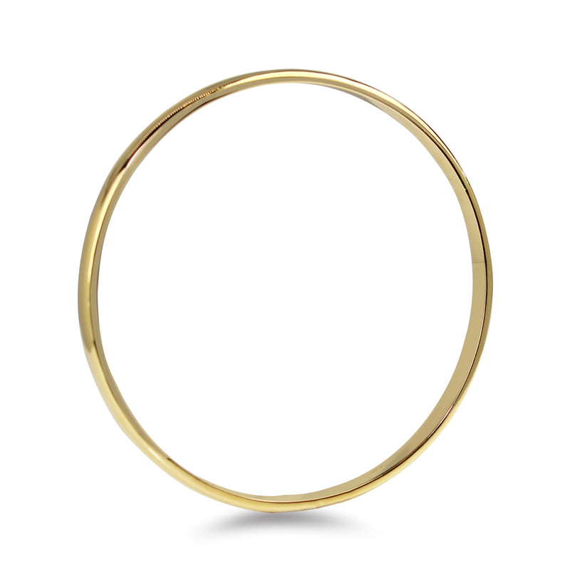 18ct Yellow Gold Solid Round Bangle