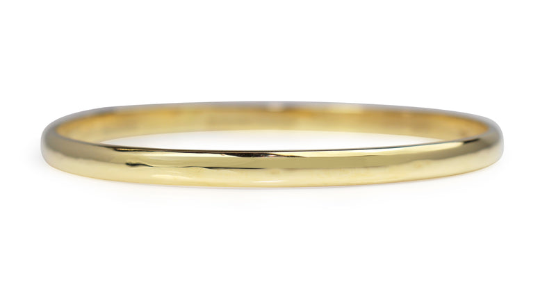 18ct Yellow Gold Solid Round Bangle