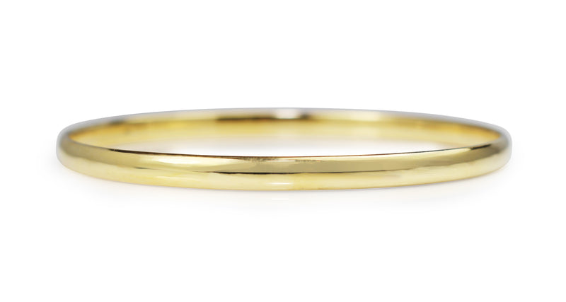 18ct Yellow Gold Solid Round Bangle