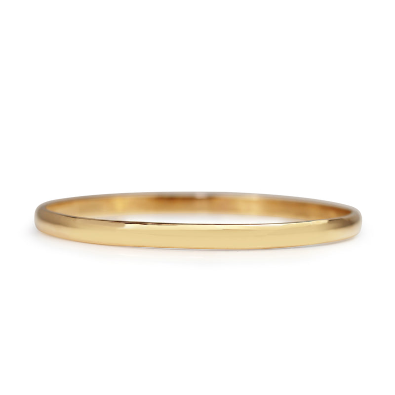 9ct Rose Gold Solid Round Bangle
