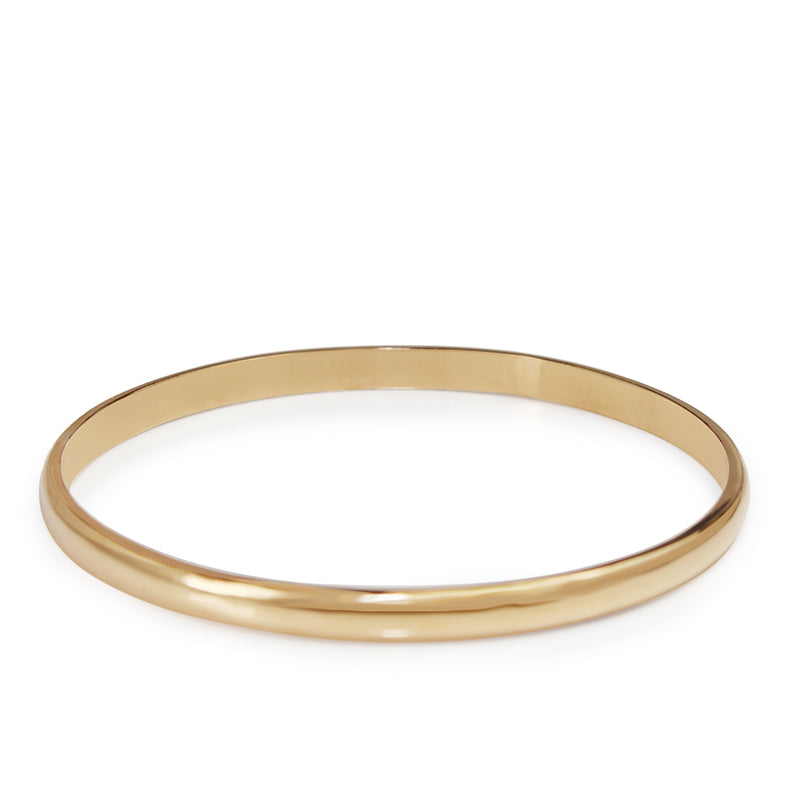 9ct Rose Gold Solid Round Bangle