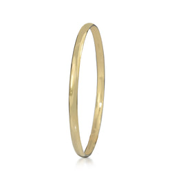 9ct Yellow Gold Solid Round Bangle