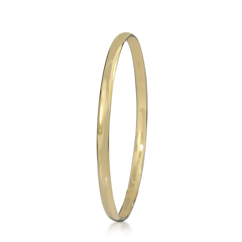 9ct Yellow Gold Solid Round Bangle