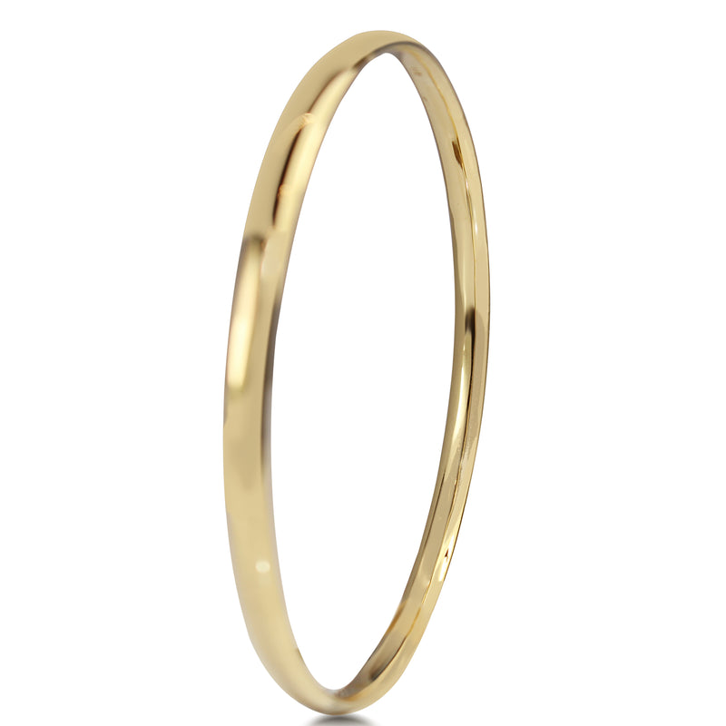 9ct Yellow Gold Solid Round Bangle