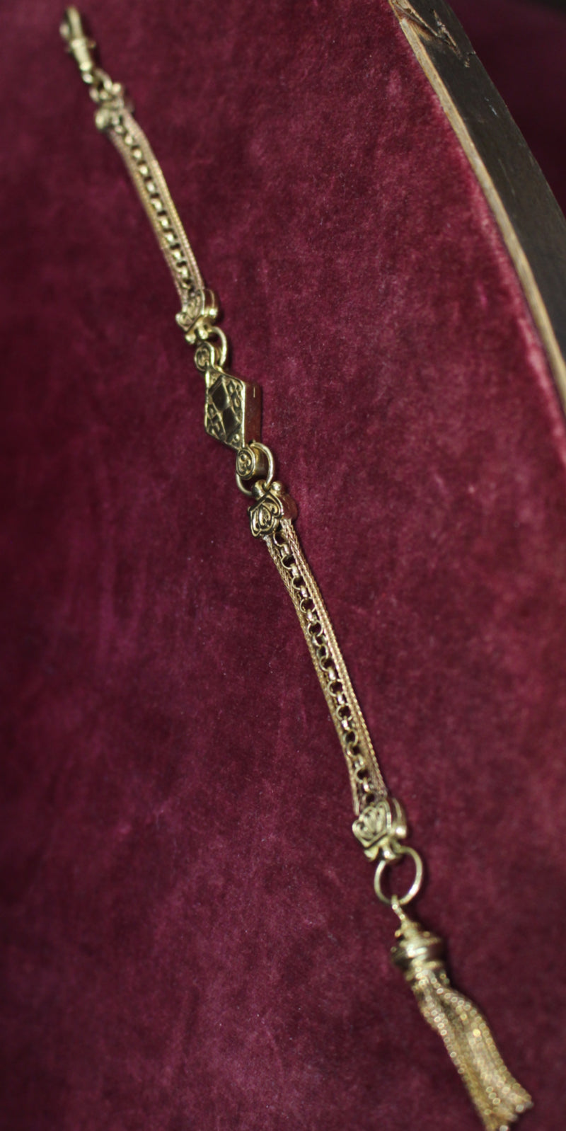 9ct Yellow Gold Antique Albertina Bracelet