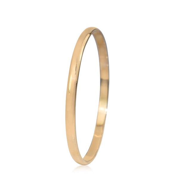 9ct Rose Gold Solid Round Bangle