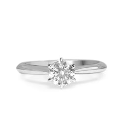 18ct White Gold Diamond Solitaire Ring