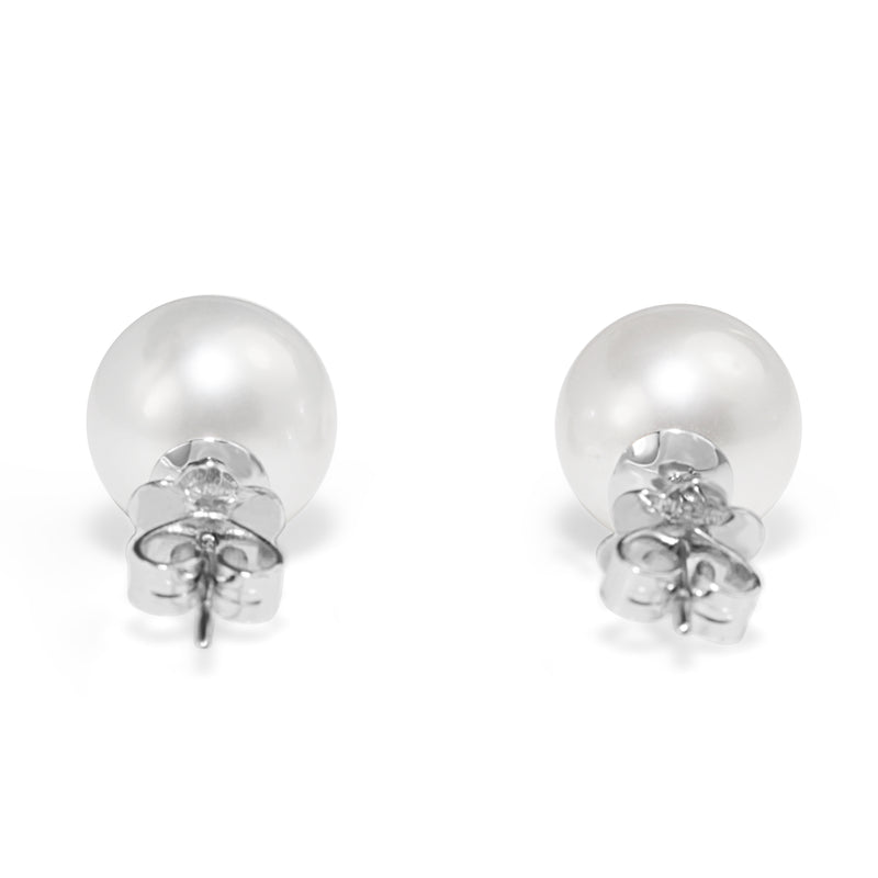 18ct White Gold South Sea 10.5mm Pearl Stud Earrings