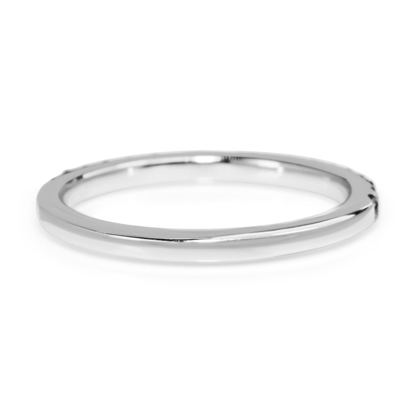 18ct White Gold Sapphire Band Ring
