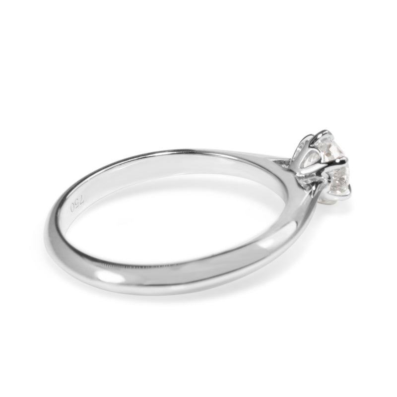 18ct White Gold Diamond Solitaire Ring