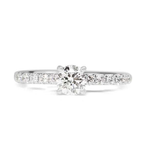 18ct White Gold Diamond Solitaire Ring