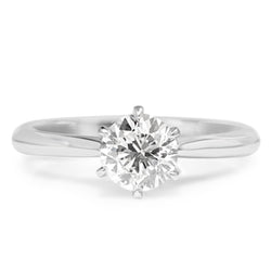 18ct White Gold .72pt Diamond Solitaire Ring