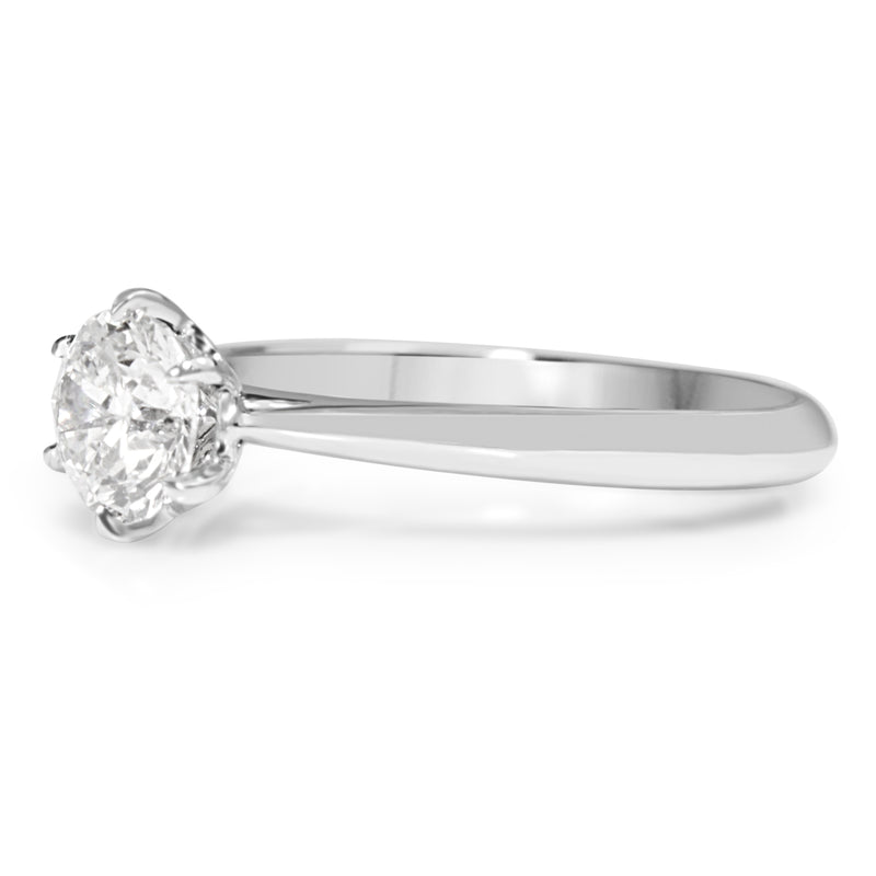 18ct White Gold .72pt Diamond Solitaire Ring