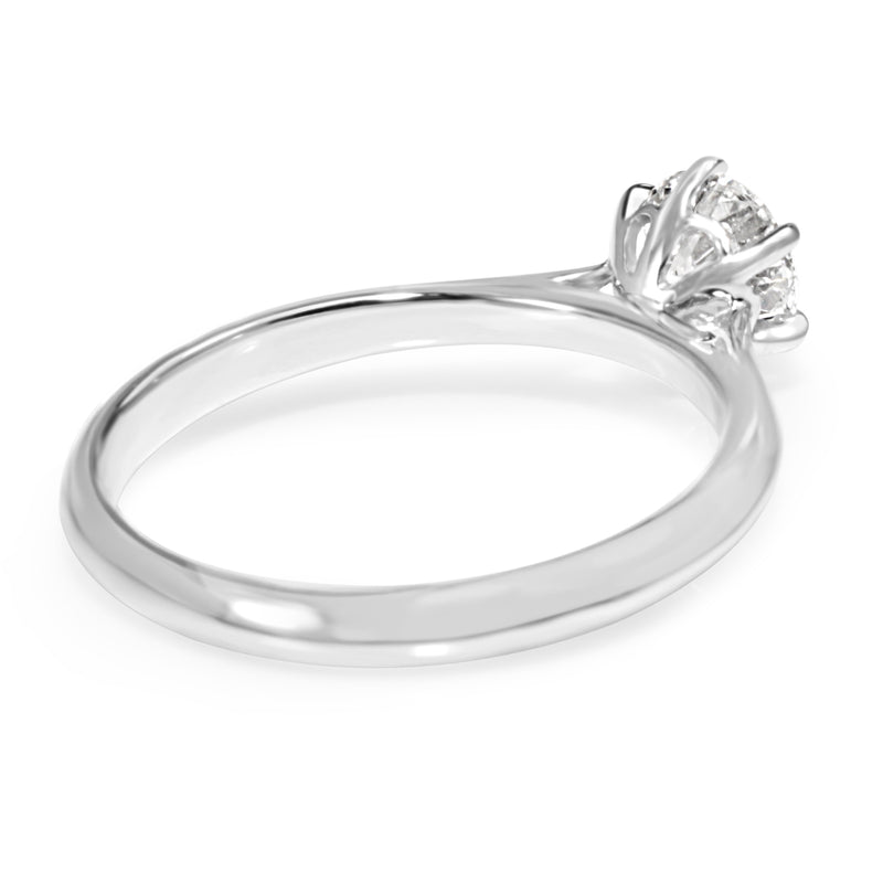 18ct White Gold .72pt Diamond Solitaire Ring