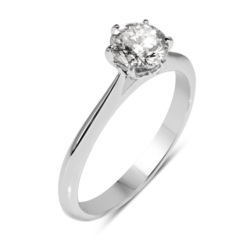 18ct White Gold .72pt Diamond Solitaire Ring