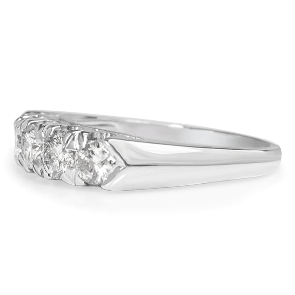 14ct White Gold Diamond 5 Stone Ring