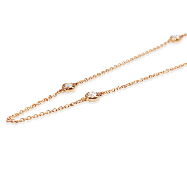 18ct Rose Gold 'Diamond By The Yard' Chain / Necklace