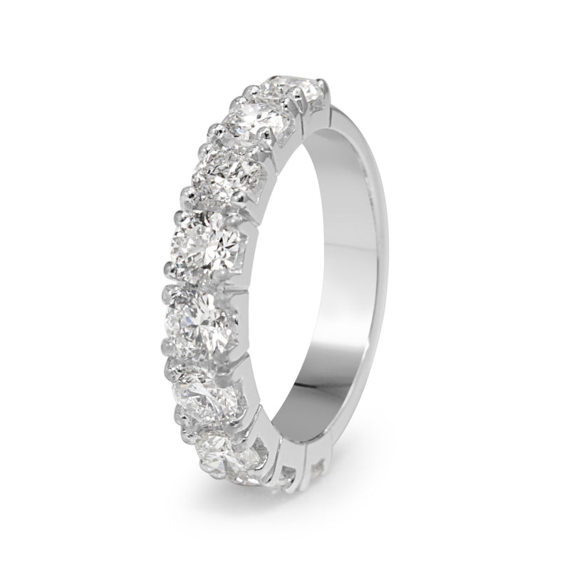 18ct White Gold 9 Stone Diamond Ring