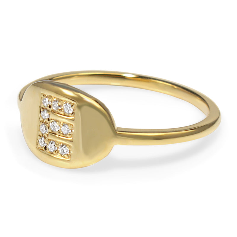 18ct Gold Diamond Initial Ring - MADE TO ORDER