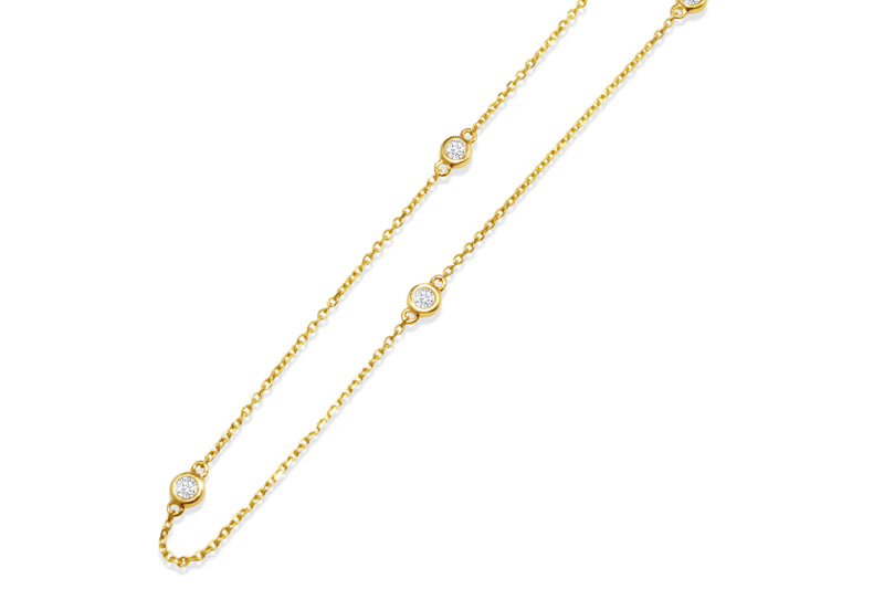 18ct Yellow Gold 'Diamond By The Yard' Chain / Necklace