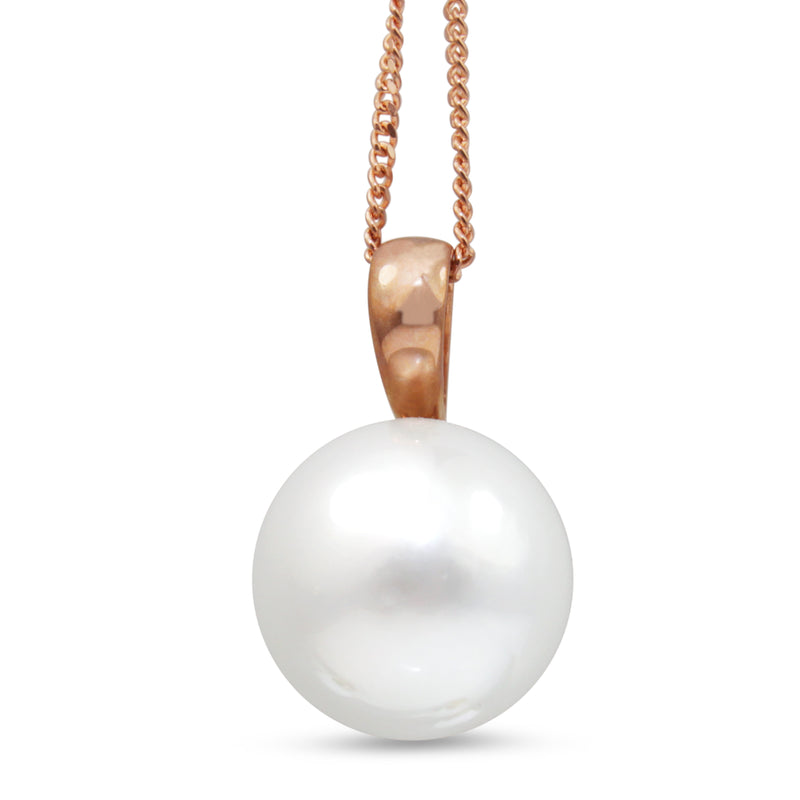 9ct Rose Gold South Sea 12mm Pearl Necklace