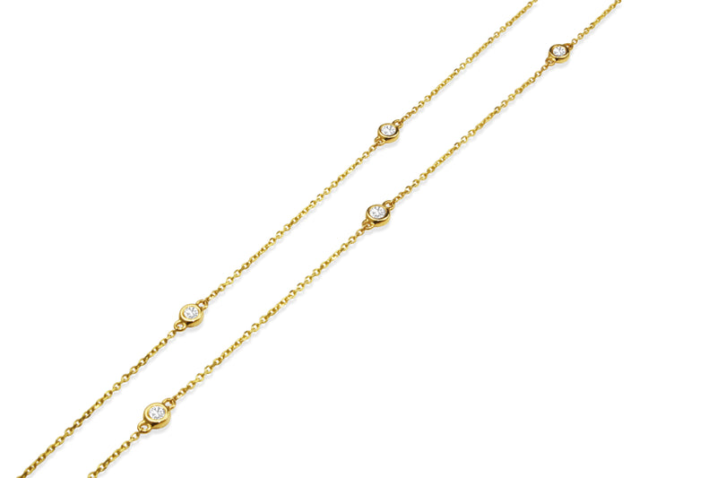 18ct Yellow Gold 'Diamond By The Yard' Chain / Necklace