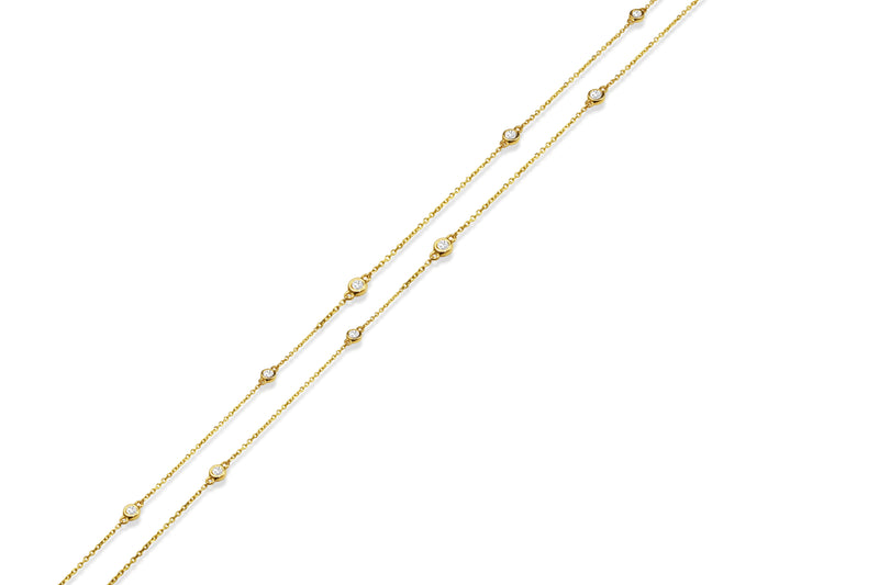 18ct Yellow Gold 'Diamond By The Yard' Chain / Necklace