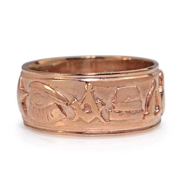 9ct Rose Gold New Masonic Ring