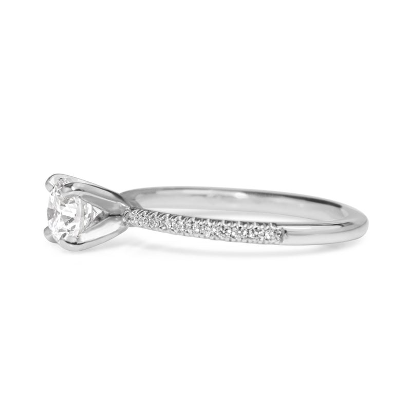 Platinum Diamond Fine Solitaire Ring