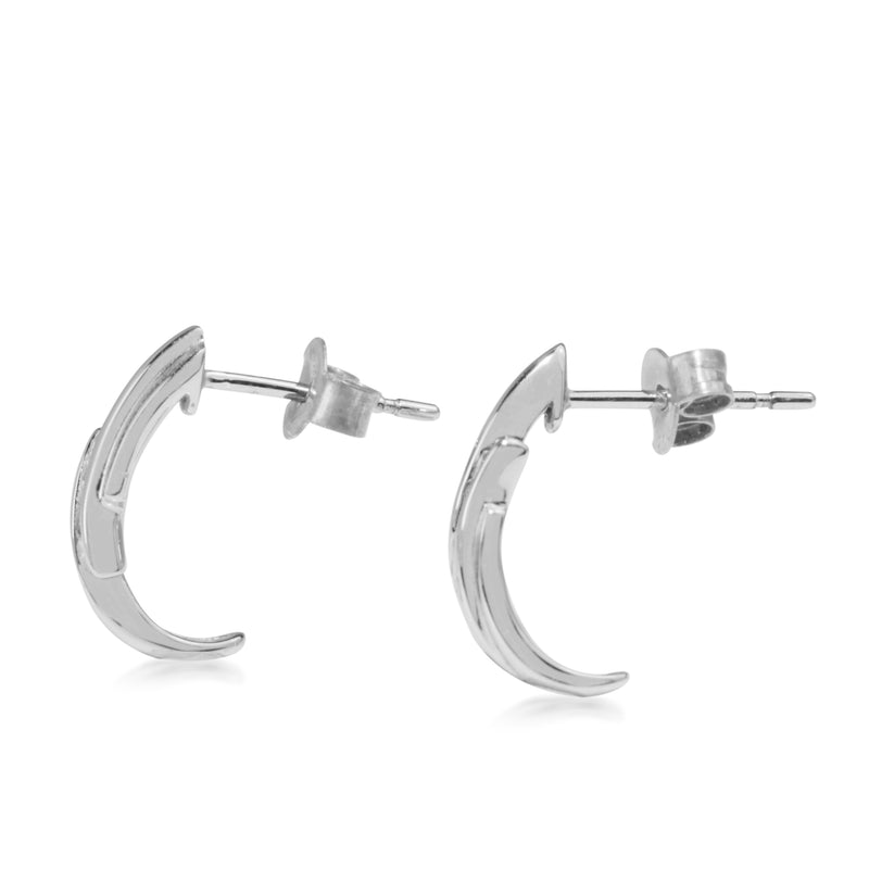 9ct White Gold Diamond Earrings