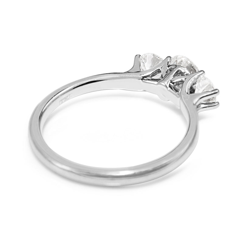 18ct White Gold 3 Stone Diamond Ring