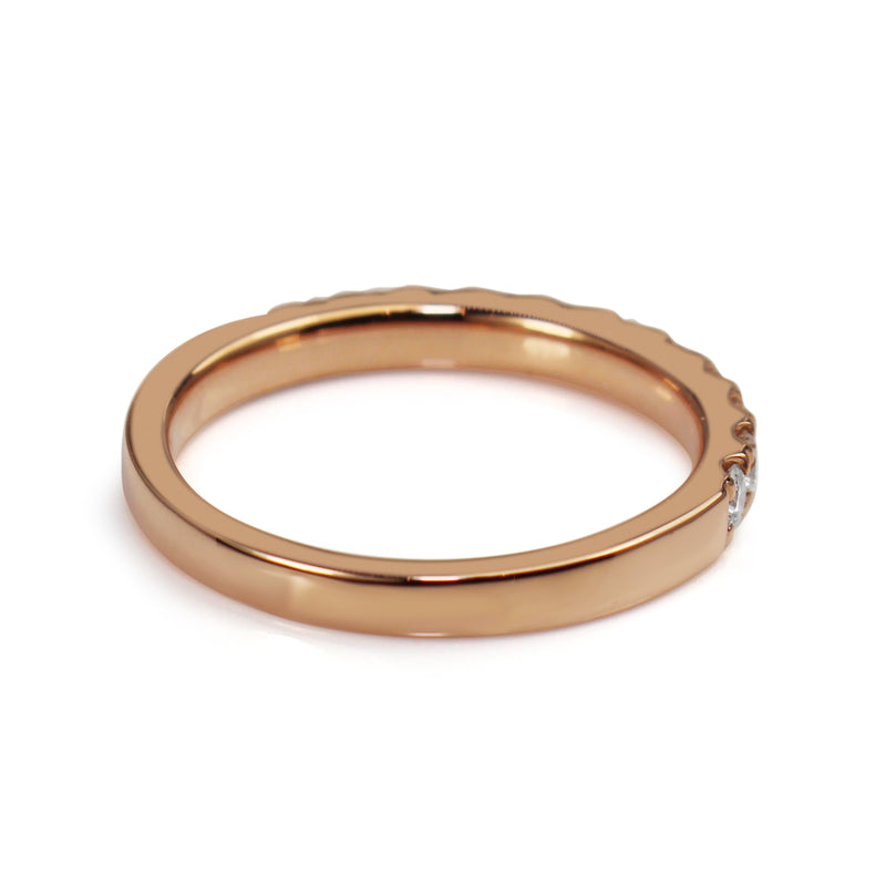 18ct Rose Gold .50ct Diamond Band