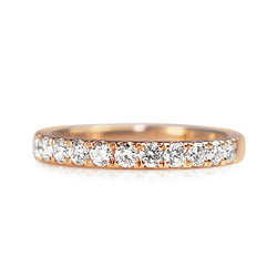 18ct Rose Gold .50ct Diamond Band