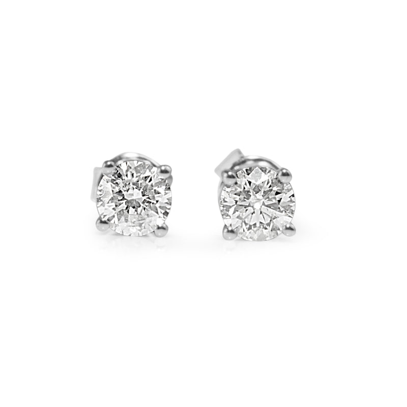 18ct White Gold .65pt Diamond Studs