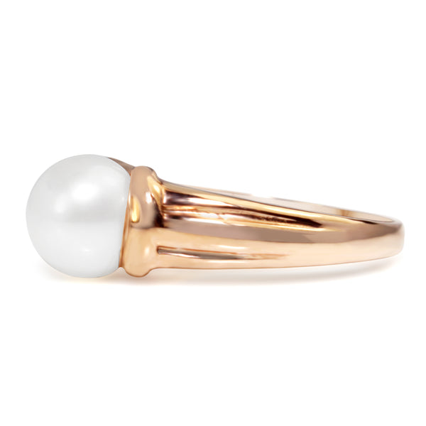 9ct Rose Gold Fresh Water Pearl Ring