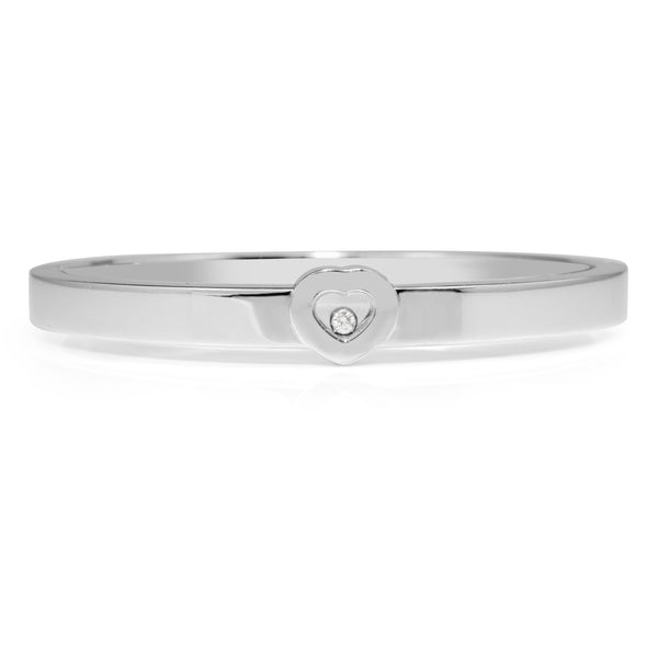 18ct White Gold Chopard 'Happy' Diamond Bangle