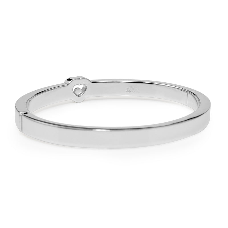 18ct White Gold Chopard 'Happy' Diamond Bangle