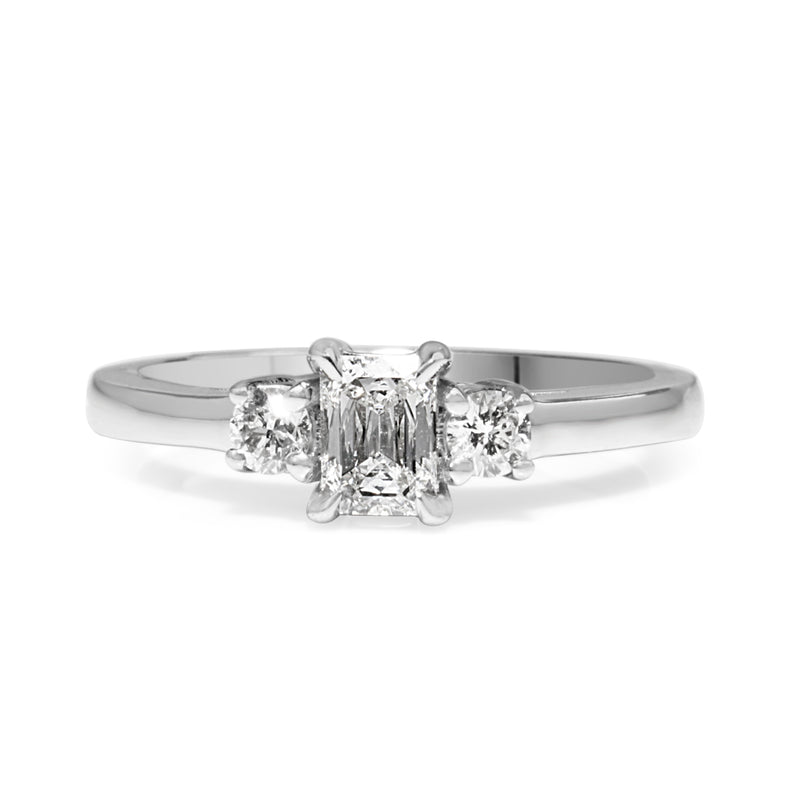 14ct White Gold 3 Stone Diamond Ring