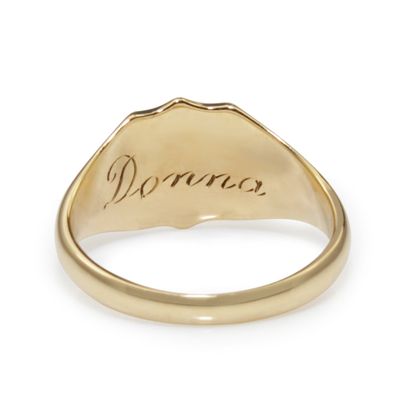 9ct Yellow Gold Vintage Signet Ring